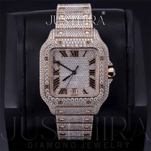 Most Selling <b>Waterproof</b> Moissanite Diamond <b>Watch</b> for <b>Men</b> Luxury Iced Out Wristwatch with Durable Construction Available For Sale - Product Image 6