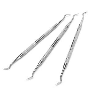 Wholesale Stainless Steel Dual Ended Cuticle Pusher Dead Skin Remover Round Bevel Spatula Exfoliating Manicure Pen By Dentavex - Product Image 1