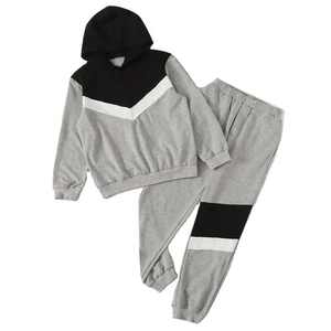 Conjunto Deportivo de Algodón para Niños, Sudadera con Capucha y Pantalones, Atuendo Suave y Cómodo - Product Image 1