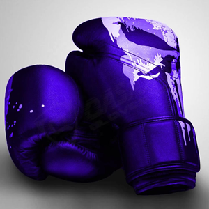 Gants de boxe blancs en cuir véritable, à lacets, avec logo personnalisé, vente en gros, prix raisonnable, unisexe, pour adultes - Product Image 1