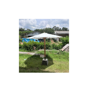 Parasol de jardin en teck écologique, couleur personnalisée, imperméable, pour patio, mobilier d'extérieur, avec protection UV - Product Image 5