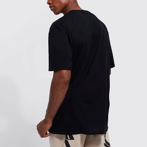 Camiseta Negra para Hombre con Estampado de Rottweiler, Logotipo Destructivo, Estilo Urbano, Corte Regular, Manga Corta, Cuello Redondo, Jersey de Algodón - Product Image 4