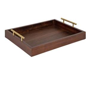Bandejas de Servicio de Alimentos para Uso en Hoteles y Hogares, Bandeja Decorativa de Madera con Acabado Natural, Decoración Superior, Bandeja para Servir Té y Café - Product Image 6