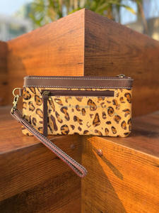 Vente chaude en cuir repoussé pochette portefeuille sac à main cheveux sur pochette en cuir élégant portefeuilles en cuir Unique pour les femmes - Product Image 6