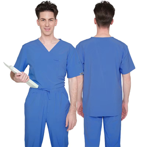 ชุดยูนิฟอร์มแพทย์ พยาบาล โรงพยาบาล ผ้าถักยืดหยุ่น เป็นมิตรกับสิ่งแวดล้อม สำหรับบุรุษและสตรี ดูแลรักษาง่าย ไม่ยับง่าย  ปรับแต่งโลโก้ได้ - Product Image 5