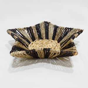 Bohemian Seagrass Star Shaped Woven Multifunction Tray <b>Set</b> for Kitchen & Bathroom Decorative <b>Serving</b> - Product Image 5