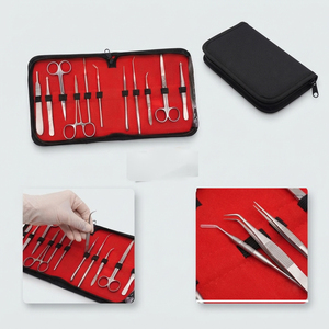 Kit de Instrumentos Quirúrgicos Profesionales de 11 Piezas de Acero Inoxidable, Juego de Instrumentos Médicos Quirúrgicos para Examen y Extracción - Product Image 4