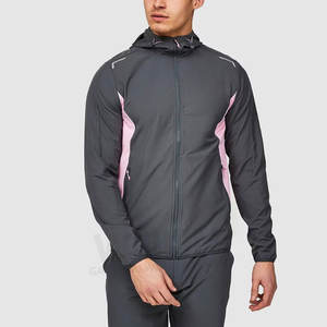 Conjunto Deportivo Personalizado OEM de Dos Piezas, Pantalones de Nylon Holgados, Chaqueta con Cierre, Chaqueta Cortavientos, Conjunto Deportivo para Hombre - Product Image 3