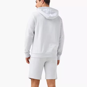 Ensemble short et sweat-shirt décontracté pour homme, couleur unie, sweat-shirt oversize épais et short assorti - Product Image 5
