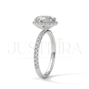 925 Sterling Silver <b>Ring</b> For Women Solitaire Oval Cut Diamond <b>Ring</b> for Everyday Wear Office Use And Wedding Elegant Gift For He - Product Image 4