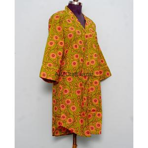 Vestido Formal de Noche para Mujer, Sexy, para Club, 100% Algodón, Estampado Floral, Cuello en V, Manga 3/4, Silueta Ajustada, Ecológico, Lavable - Product Image 5