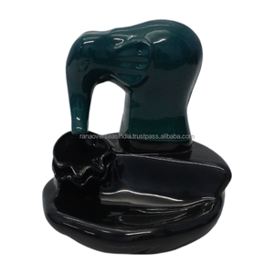 Vente en gros de porte-encens cascade en céramique de haute qualité fontaine cascade d'encens éléphant idéal pour la décoration zen à la maison - Product Image 4