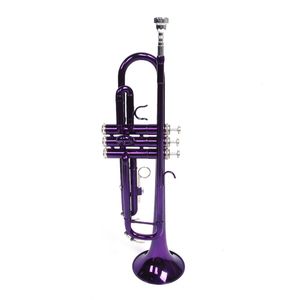 Tromba Professionale in Si Bemolle in Ottone Viola con Finitura Laccata Superficie in Rame Tono BB - Product Image 3