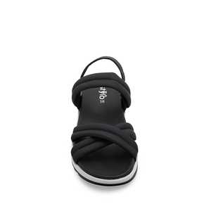 Sandalia negra con tacón formal PU0296 - Product Image 1