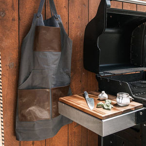 Delantal de Lona Encerada Gruesa de Lujo con Cremallera y Correa Cruzada Ajustable para Chef, Barbacoa, Barbero, Carpintero, Equipo de Taller LCA-0024 - Product Image 4