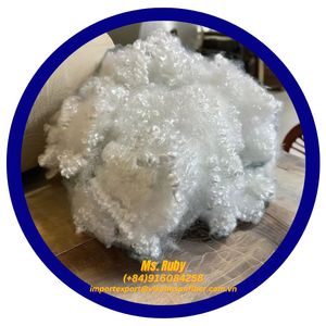 100% Recycled 4D HCS Polyester <b>Staple</b> Fibers 100% Hollow Conjugated Synthetic VIKOHASAN Fiber Siliconized Filling Concrete - Product Image 6