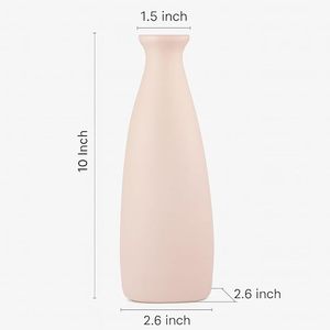 Vase en céramique léger artisanal moderne, pot à fleurs en porcelaine sous glaçure pour décoration intérieure, cadeau de mariage - Product Image 3