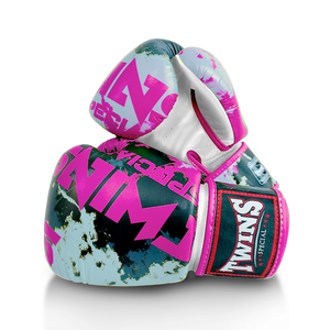 Guantes de Boxeo Profesionales de Cuero Personalizados de 6oz y 20oz con Agarres para las Manos y Cierre de Gancho y Bucle para Muay Thai y Kickboxing - Product Image 3