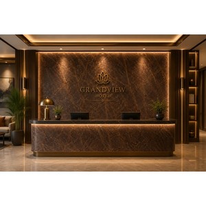 Hot Price Luxury Rain forest Brown Marble Natural Stone <b>Veneer</b> Flexible Wall Cladding <b>Sheet</b> for Kitchen Bathroom Hotel - Product Image 1