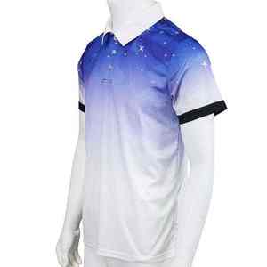 Polo de sport pour homme, léger, respirant, à manches courtes, impression numérique, uniforme d'équipe - Product Image 2