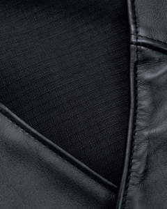 Men's <b>Black</b> Fashion Leather <b>Vest</b> Moto Biker Style Collarless Button Closure Regular Fit Autumn Wear Trend - Product Image 3