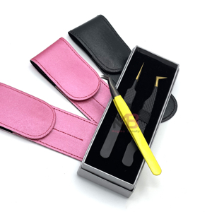 New Stainless Steel Eyelash Tweezers Set with Precision Tips in <b>Box</b> for Eyelash Extensions Non-Slip Anti-Magnetic & Durable - Product Image 4