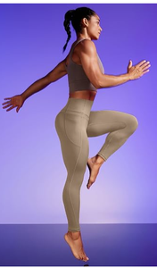 Leggings Deportivos de Cintura Alta para Mujer, Transpirables, Sin Costuras, de Color Sólido, con Bolsillos, Tejido Elástico de Spandex - Product Image 5