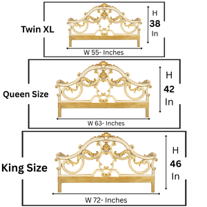 Tête de lit sculptée en bois Smart Art, finition dorée, sculpture artisanale, art mural, bois d'ingénierie, légère, décoration d'appartement - Product Image 6