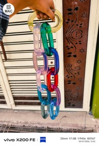 Cadena de Eslabones de Resina Epoxi Transparente Grande y Colorida para Decoración de Pared, Proyectos DIY, Cortina Divisoria de Habitación con Diseño de Ángel Personalizable - Product Image 4