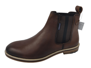 Botas Chelsea para Hombre Dockers, de Cuero Genuino, Punta Redonda, Laterales Elásticos, Suela de Goma Cómoda, para Todas las Temporadas - Product Image 6