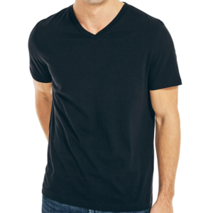 Camiseta Blanca de Manga Corta para Hombre, Cuello Redondo, Corte Regular, Color Sólido, Informal, de Algodón - Product Image 1