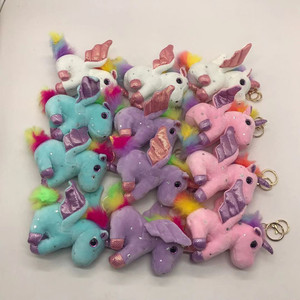 Custom My Little Pony Plush Keychain <b>Soft</b> <b>Stuffed</b> Animal <b>Toy</b> 11CM-30CM For Kids Age 3 And Above Unisex Colorful Unicorn Design - Product Image 1