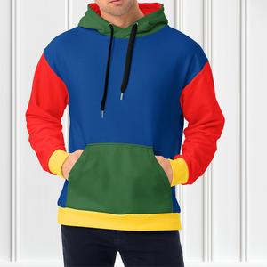 Rainbow Color Block Hoodie, <b>Vintage</b> Hoodie, Colorful <b>Sweater</b>, Gift For Him - Product Image 3