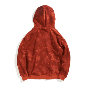 Sweat-shirt à capuche tie-dye pour femme, manches longues, tricoté, respirant, 100 % coton, avec poche avant et logo, style décontracté, idéal pour l'automne - Product Image 2