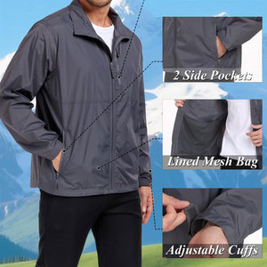 Custom Logo Lightweight Windbreaker <b>Jacket</b> Outdoor Casual Sportswear Wholesale Supplier OEM ODM - Product Image 5
