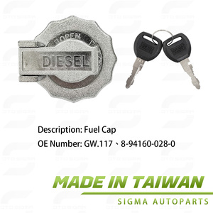 Bouchon de réservoir de carburant 8-94160-028-0 GW117 avec clé pour Isuzu NPR, qualité OE, fabriqué à Taïwan, pièce de rechange - Product Image 4