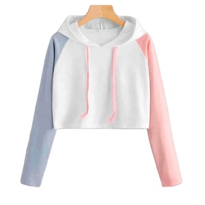 Sweat à capuche pour femme, sweat-shirt design personnalisé de haute qualité, haut court - Product Image 1