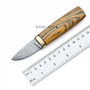 Handmade Wooden Handle Birka Puukko Knife High Carbon Steel Bushcraft Hunting Knife with Leather Sheath - Product Image 6