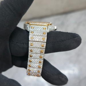 Reloj de Lujo de Alta Calidad para Hombre, con Caja Cuadrada, Moissanita, Acero Inoxidable, Estilo Iced Out, Gran Venta - Product Image 6