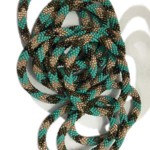 Pulseras y brazaletes de moda con rollo de cuentas de cristal verde - Product Image 5