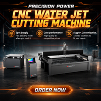 Machine CNC à jet d'eau pour la découpe de pierre, métal, verre, céramique, acier inoxydable, prix bas, usine OEM