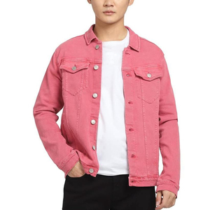 แจ็คเก็ตยีนส์ผู้ชาย แฟชั่นฤดูใบไม้ร่วง เท่ห์ ทันสมัย เสื้อแจ็คเก็ตยีนส์ลำลอง เสื้อคลุมลำลอง คอตั้ง แจ็คเก็ตยีนส์ผู้ชาย - Product Image 1