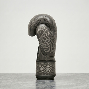 Gants de boxe en cuir avec motif de dragon en relief, lacets au poignet, imperméables, protection UV, utilisation en extérieur, entraînement, haute qualité, premium - Product Image 5