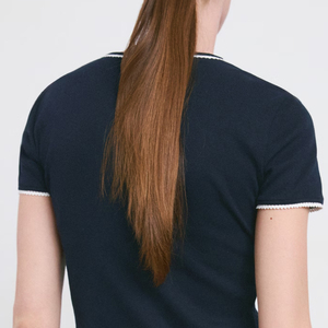 Camiseta Casual Clásica para Mujer de Alta Calidad, Diseño Moderno, Cuello Redondo, Tela de Algodón Suave, Diseño de Alta Calidad para Venta al Por Mayor - Product Image 5