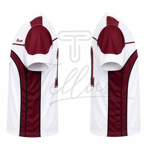 เสื้อรักบี้ผู้ชายขายส่ง ผ้าโพลีเอสเตอร์ 100% แห้งเร็ว ดีไซน์เรียบง่าย ระบายอากาศได้ดี - Product Image 3
