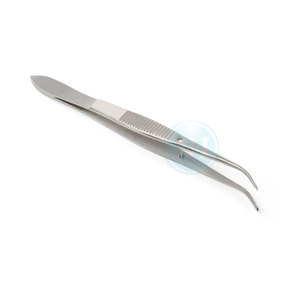 Pinzas para Tejidos de Calidad Superior 1x2 Dientes Curvas Delicadas de Acero Inoxidable - Product Image 3