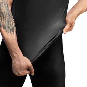 Camiseta de compresión Rash Guard de manga corta personalizada para hombre, para MMA, BJJ, de secado rápido, para fitness, gimnasio, entrenamiento, capa base atlética. - Product Image 5