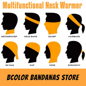 Bufanda tubular unisex para exteriores – Pañuelo multiusos para ciclismo y mascarilla facial |   Protección UV transpirable para senderismo, correr y motociclismo - Product Image 6