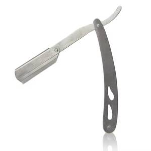 Straight <b>Razor</b> Stainless Steel Single Blade For Barber Shop <b>Men</b> Face Shaving Manual <b>Razor</b> - Product Image 1