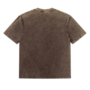 Vintage Faded Oversized T-shirt Men Acid Wash Custom T Shirt With Your Own <b>Logo</b> - Product Image 2